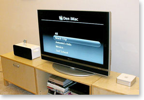 [iPod connented to a TV]